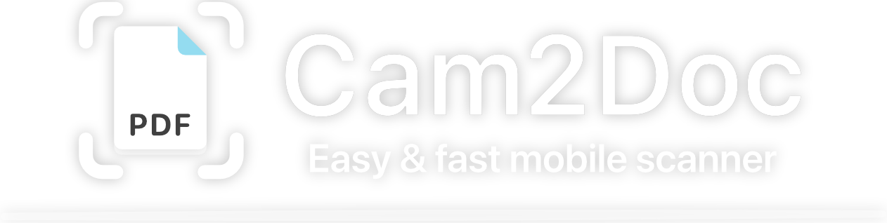 Cam2Doc, Easy & fast mobile scanner